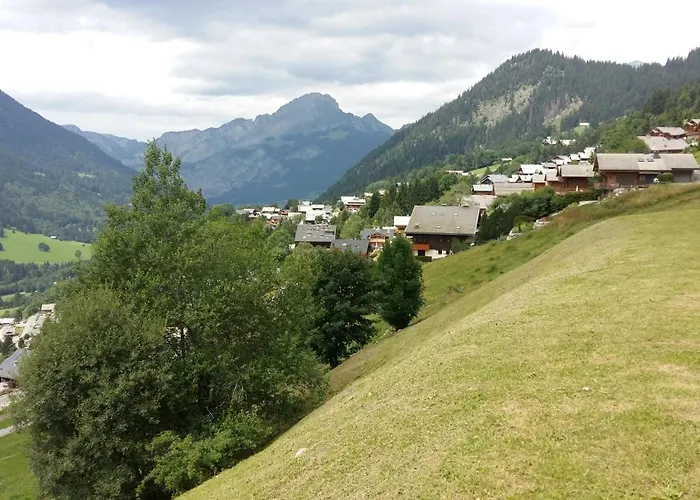 Terrasse Avec Vue Exceptionnelle Lägenhet Châtel